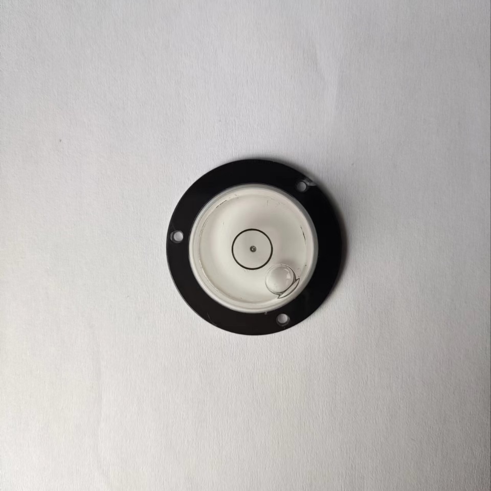 万向水平泡小型家用罗盘水平仪器水平珠水准泡带定位孔42X12mm