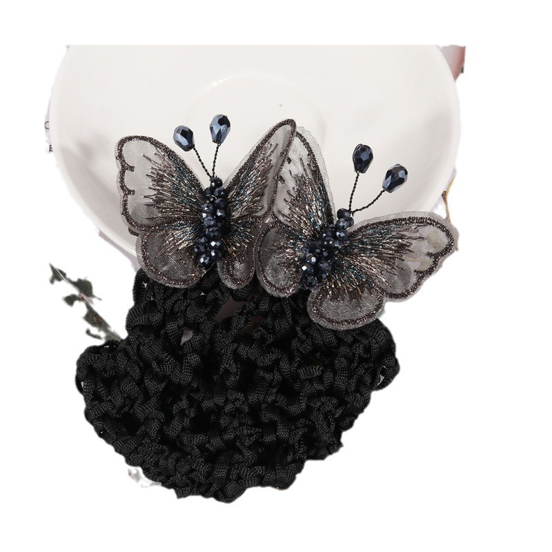 2023 nueva moda pelo roto artefacto pelo neto horquilla Cola de Caballo clip elegante retro francés mariposa horizontal Chuck clip superior