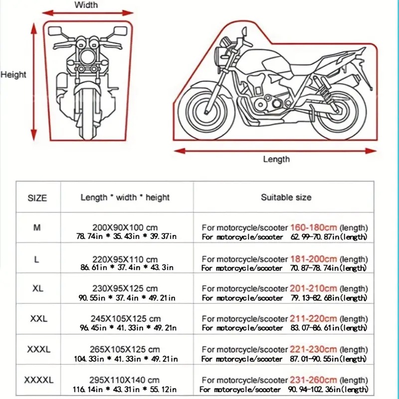 Electric Vehicle Cover Cross-Border Motorcycle Cover Rain Cover Silver-Coated 190T210D Sun Protection Dustproof Motorcycle Clothing
