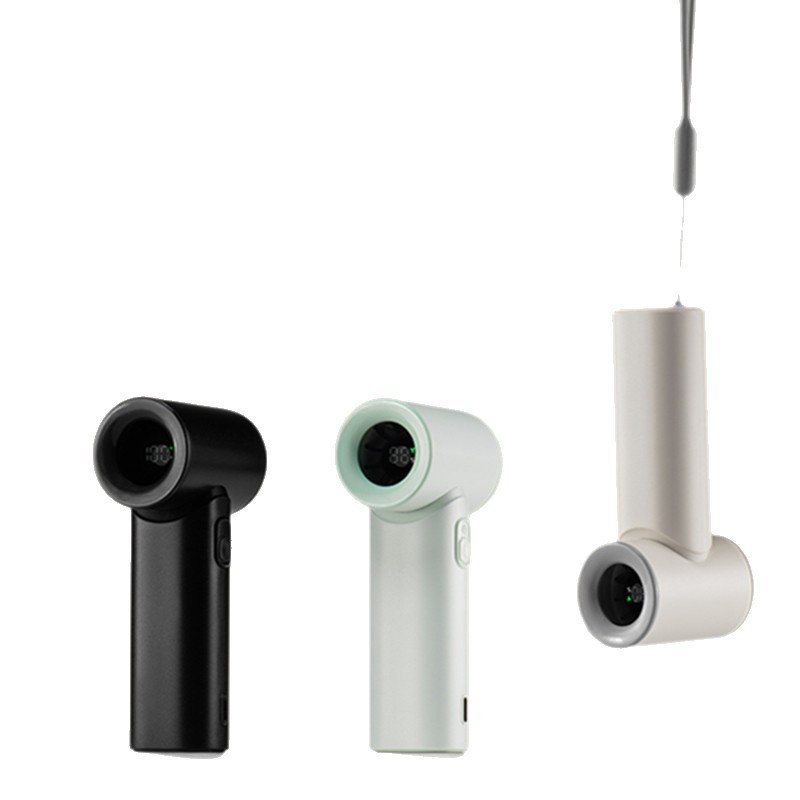 Ventilador de alta velocidad transfronterizo 2025 para uso en exteriores e interiores, ventilador de mano, mini ventilador portátil, logotipo personalizable, dropshipping disponible.