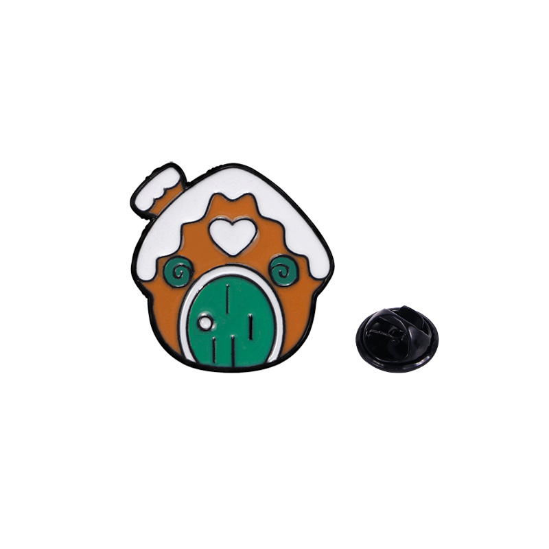 Broche de Navidad insignia de aleación caricatura adorable Santa Fe Navidad decoración de mochila escolar