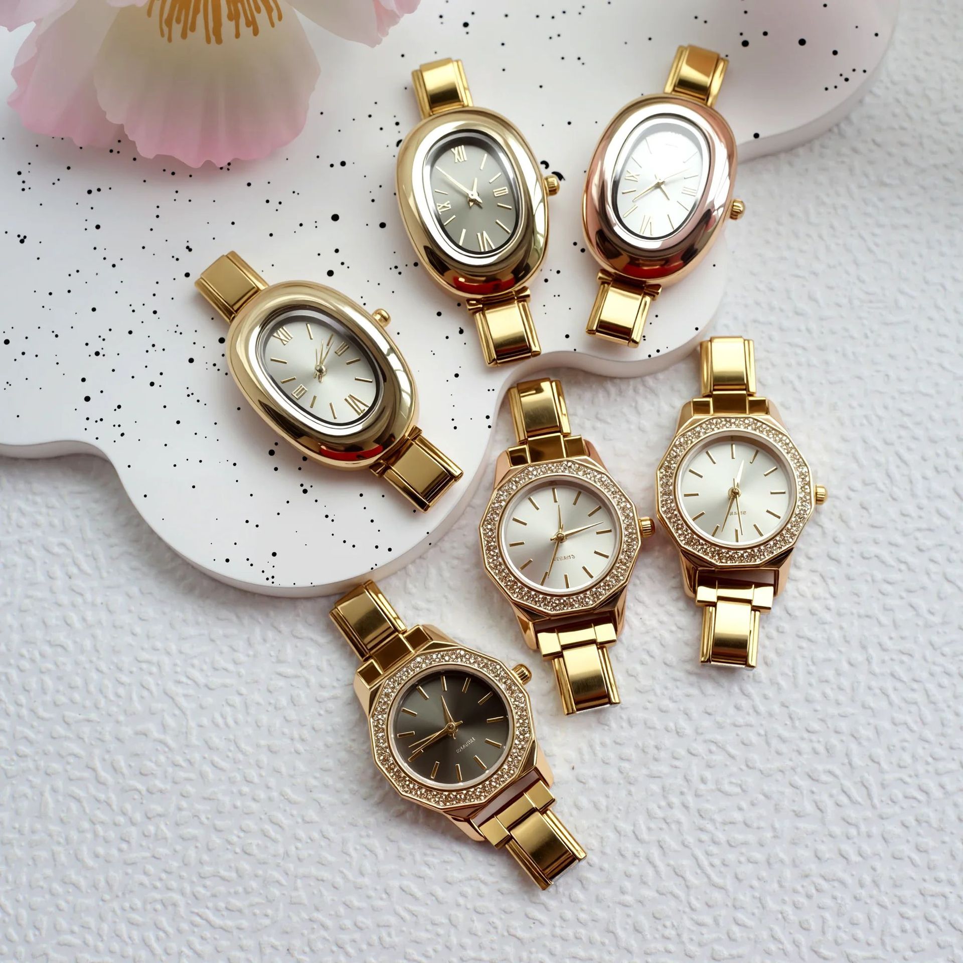 Cross-Border Hot-Selling Module Bracelet Watch Unisex Quartz Watch Wholesale European and American Bracelet Round Versatile DIY Watch