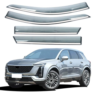 Suitable for Cadillac Xt5 25 Models, Special Car Window Visors with Bright Strips, Rain Guards, and Thickened Rain Shields