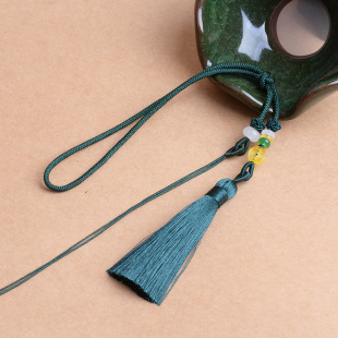 Handle piece rope small tassel tassel car hanging hand-woven diy jade pendant beeswax sachet gourd safety symbol lanyard