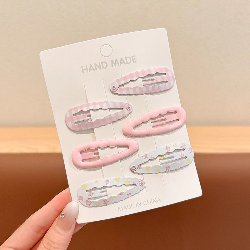 4#【핑크】-6개 세트, 약 4.7cm
