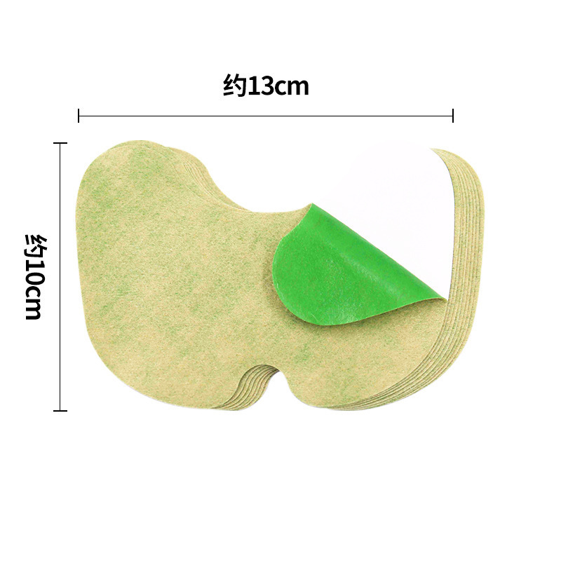 OEM Custom Moxa Heat Patches Herbal Wormwood Paste Patches for Neck Shoulder Waist Knee and Navel in use