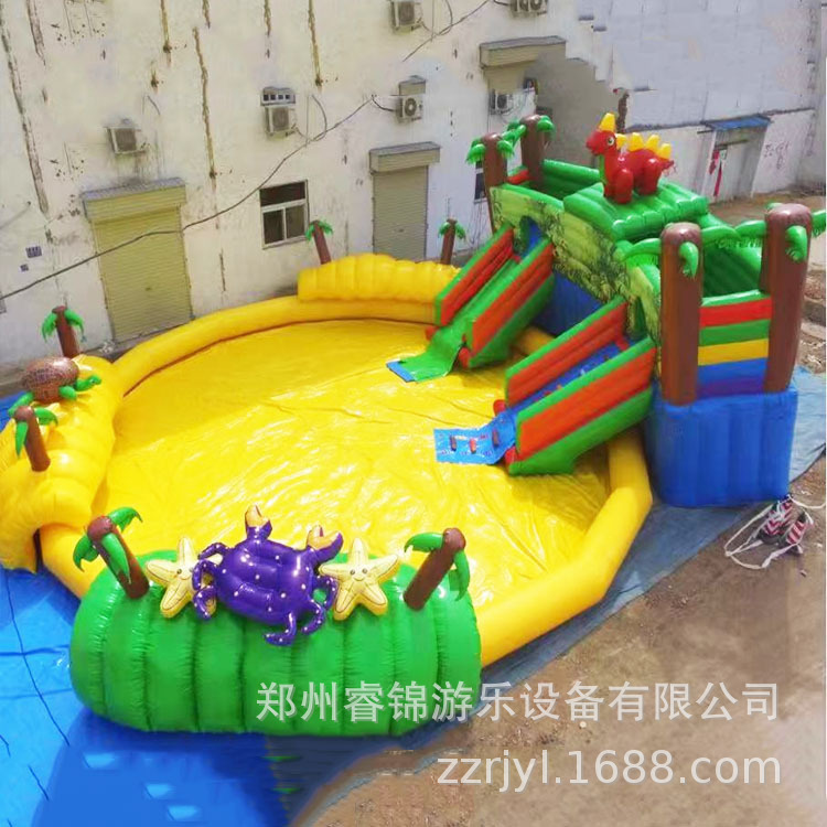 Inflatable Awning Pool Outdoor Sports Water Spray Entertainment Equipment Water Park Octopus Slide Mobile Big Rush