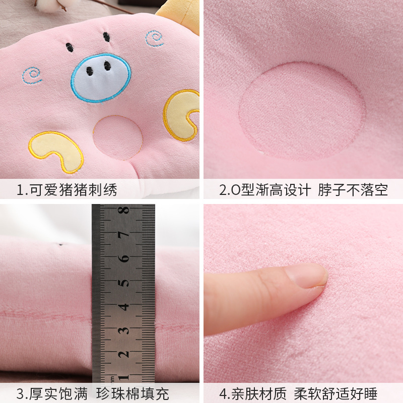 Almohada para dormir para perros, patrón de cerdo lindo, protección de la columna cervical, sueño profundo, almohada de gato para perros al por mayor