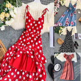 外贸Shein新款雪纺韩版sexy dress女装春夏季新女装货源厂家直批