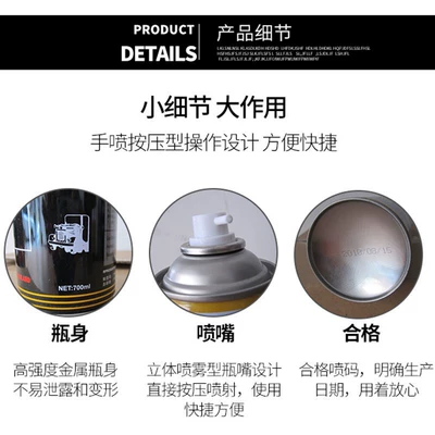 Aishile Self-Spraying Black and White Avtomobil boyası