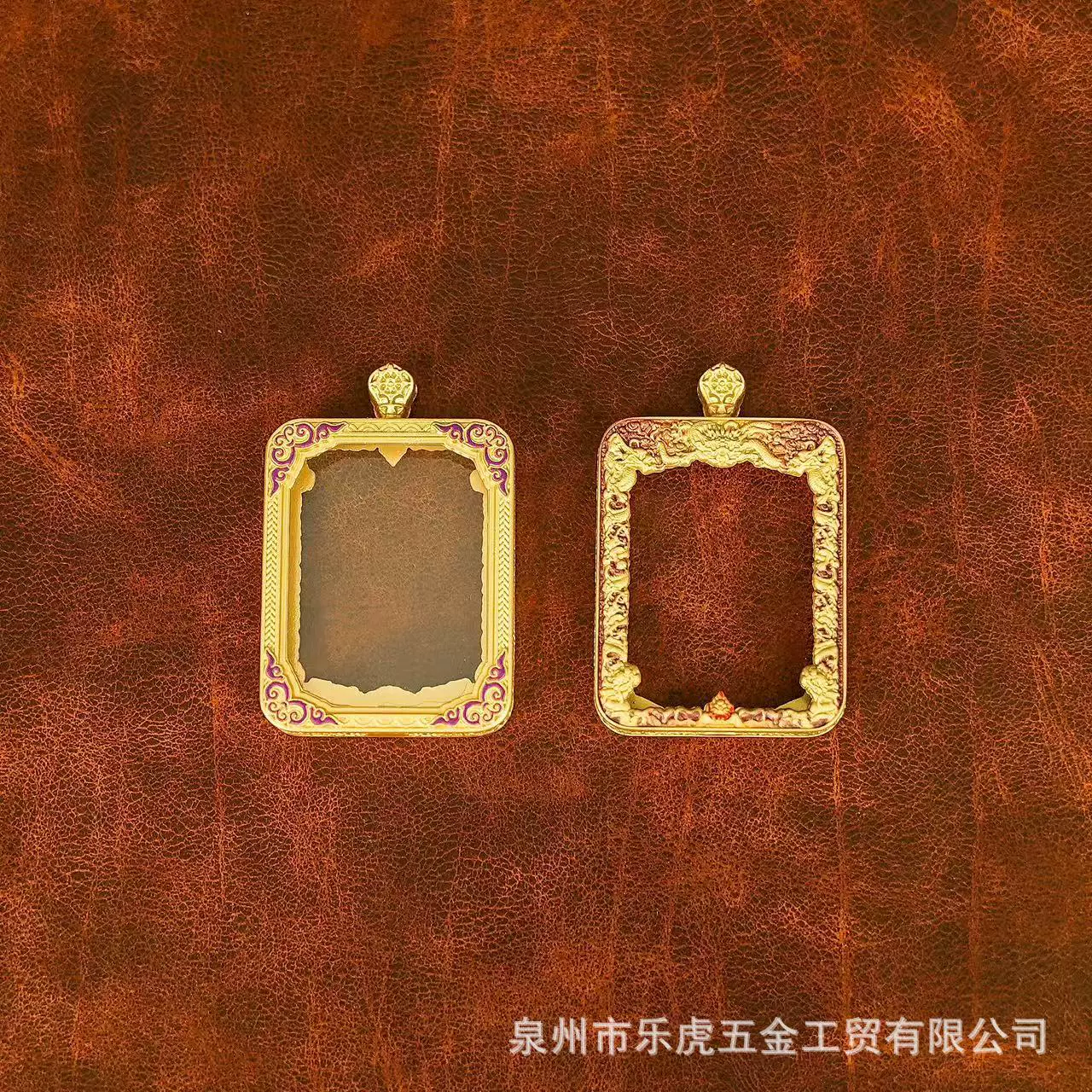 现货藏式唐卡佛牌十二生肖本命年嘎乌盒吊坠唐卡双面3*4c'm通用