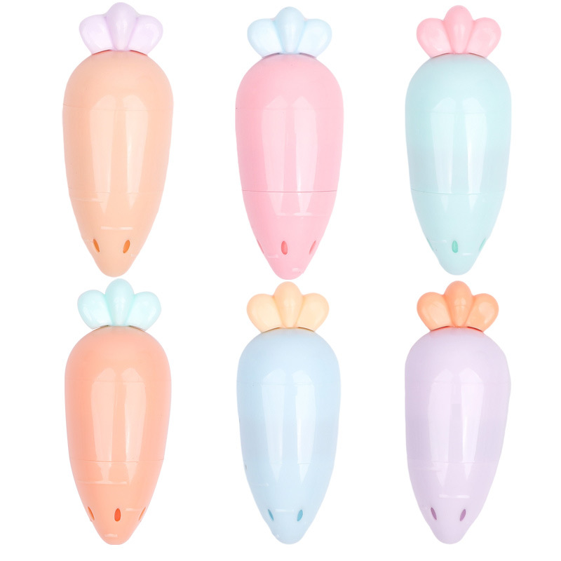 6020 rábano rotulador estudiante diario pluma marcador lindo etiqueta engomada de la historieta DIY regalo forma rotulador