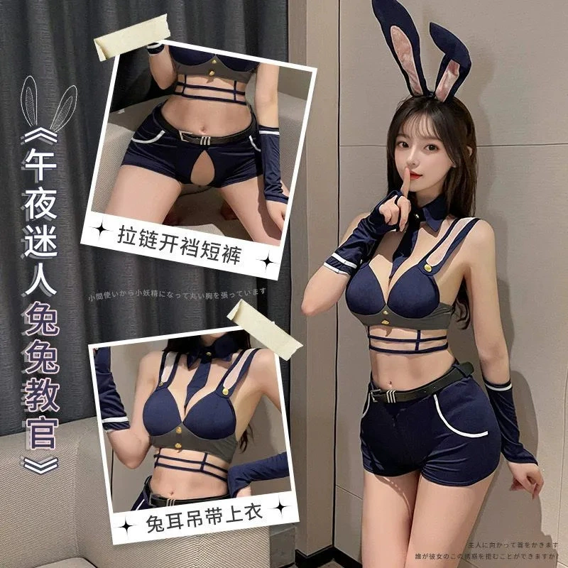 Бренд sexy rabbit, бабочка, полицейский, V-образный вырез, без спинки, косплей