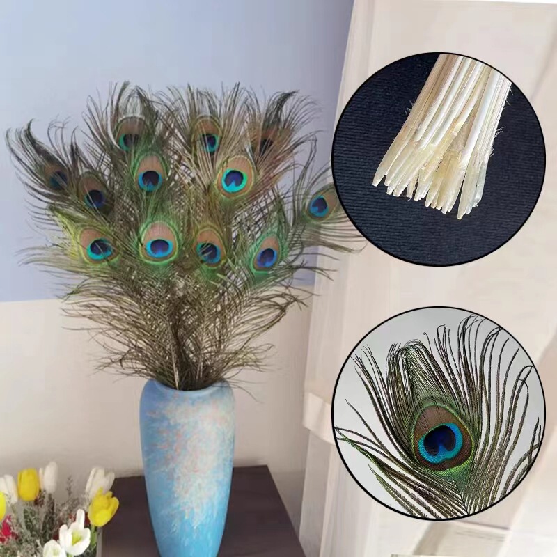 Natural Peacock Feathers 25-110cm Peacock Tail Feathers Wholesale Accessories Feather Home Decoration Vase Decoration Natural Peacock Feathers 25-110cm Peacock Tail Feathers Wholesale Accessories Feather Home Decoration Vase Decoration