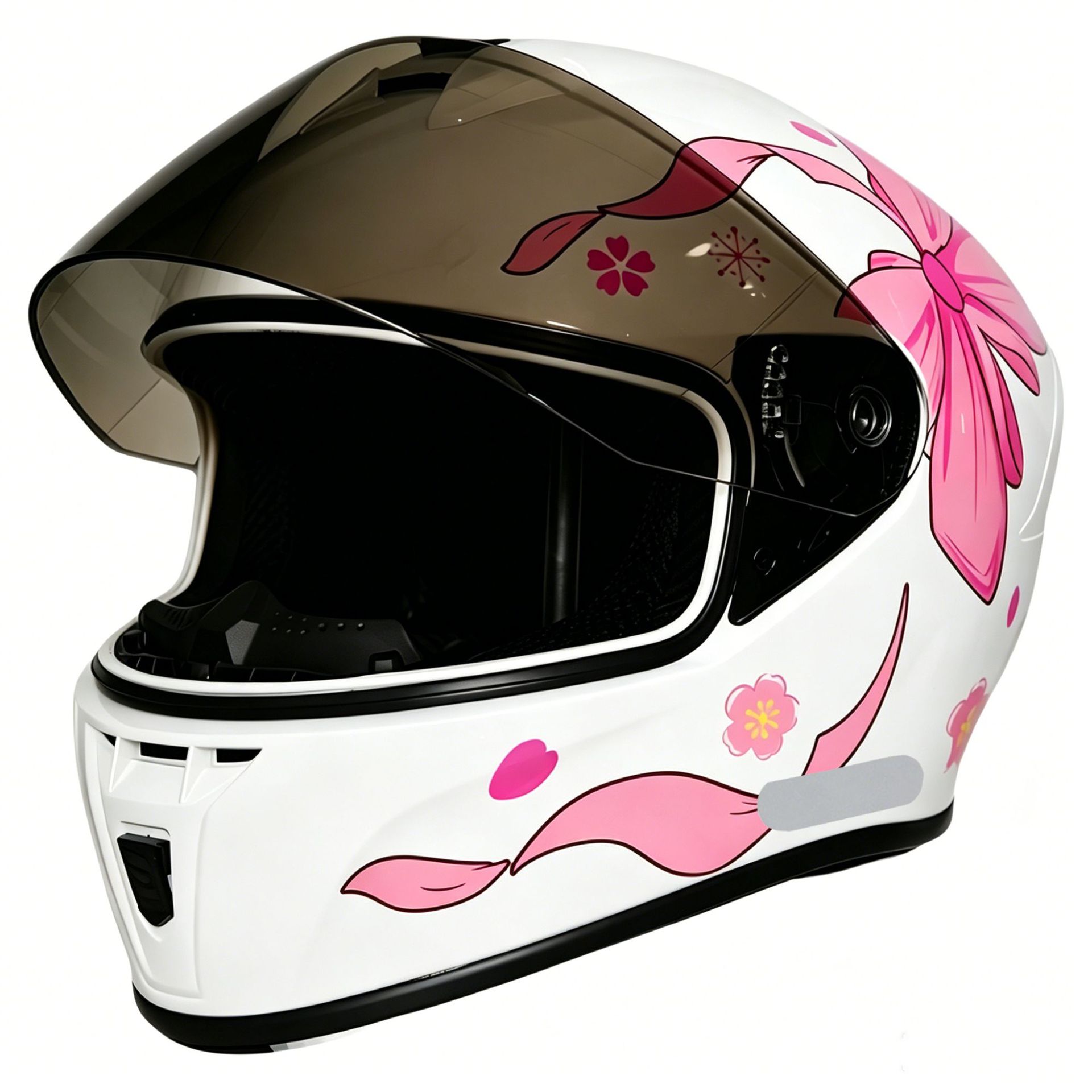 3C certified motorcycle helmet with personalized patterns, suitable for all seasons, electric vehicle riding helmet, safe and comfortable full-face helmet