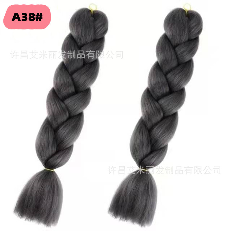 Trenzas africanas con cabello rosa渐 – materiales de alta temperatura, estilo boxeador