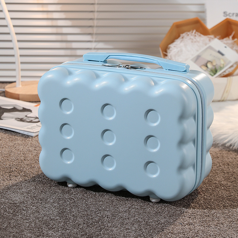 2024 nuevo estuche cosmético portátil de 14 pulgadas, equipaje pequeño, recuerdo femenino de dibujos animados, caja de almacenamiento, caja de regalo de embalaje al por mayor