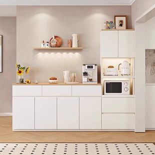 Solid Wood Sideboard Cabinet Integrated Wall Modern Simple Living Room Storage Cabinet Storage Cabinet Tea Cabinet Storage Cabinet