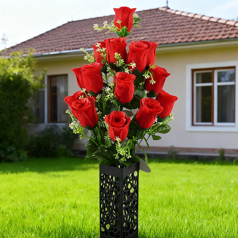 Simulación de flores de rosas, adornos de mesa, tela de camisa, flores de rosa, flores falsas, fábrica de flores al por mayor.