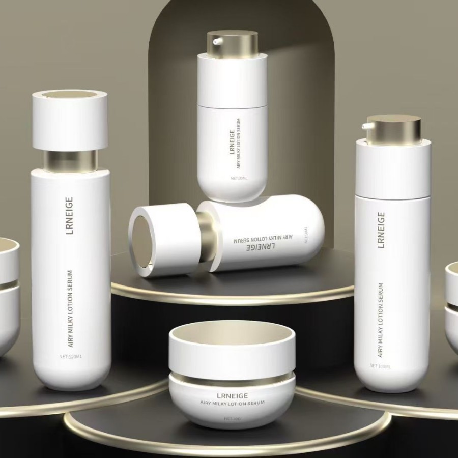 厂家直销现货新款兰芝套装瓶高级简约感精华精油瓶