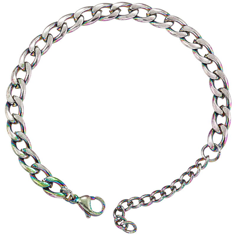 Hip-Hop Geometric Stainless Steel Plating Bracelets