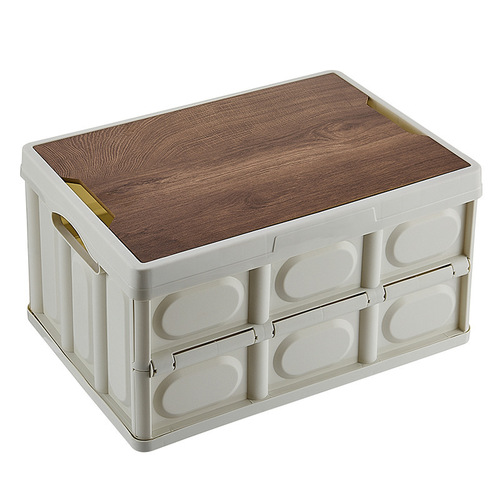 Outdoor storage box collapsible box camping organization box car trunk storage box wooden box clothing storage box