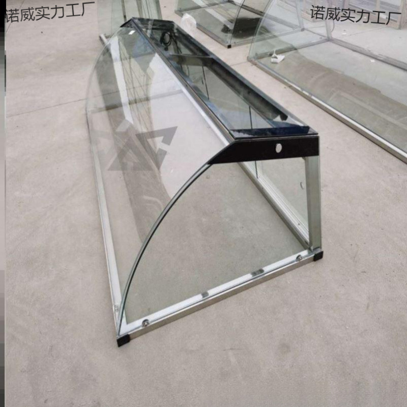 不锈钢防尘罩玻璃罩子熟食柜展柜凉菜小吃展示柜摆摊玻璃罩子