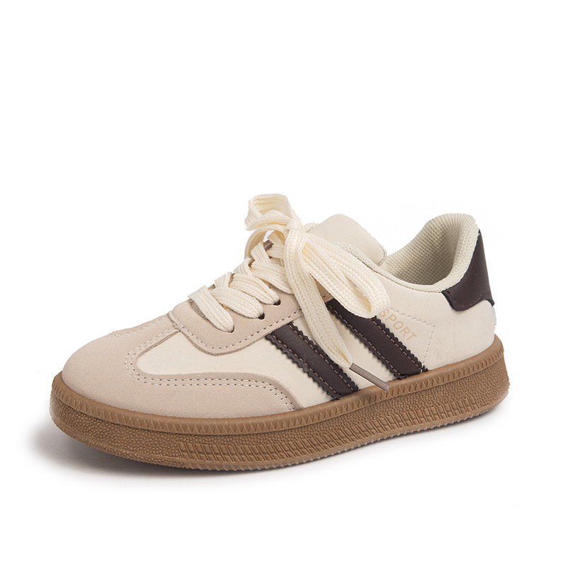 Zapatos infantiles Gump, zapatos de suela suave para niños, primavera y otoño 2024 nuevos zapatos de skate casuales para niñas, zapatos de entrenamiento transpirables, moda