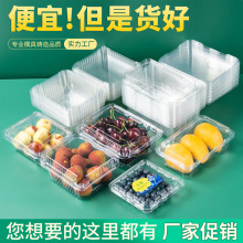 透明一次性水果盒pet塑料水果包装盒超市果蔬打包果切吸塑盒批发