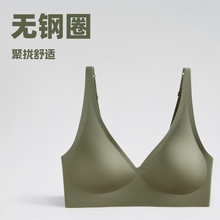 外贸大码数无痕内衣女小胸聚拢薄款无钢圈收副乳防下垂软支撑文胸