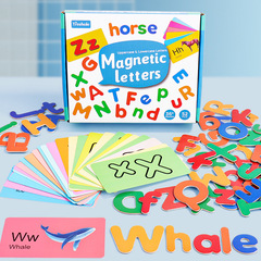 Children's Magnetic English Word Matching Game Cards with 26 English Letters for Cognitive Enlightenment Early Education Toys