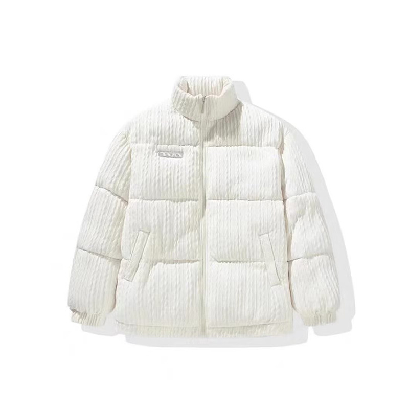 Abrigo de algodón acolchado invierno de los hombres flojo estilo BF perezoso engrosado cálido abrigo de algodón acolchado ins marca de moda pareja patrón Chaqueta de algodón acolchado