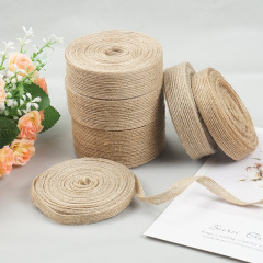 Factory wholesale of various specifications of fish silk hemp handmade DIY braided hemp rope, clothing accessories, jute webbing.