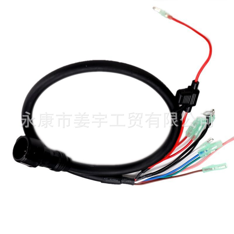 雅马哈YAMAHA船外机配件7芯短线束61T-82590-00（用于30P）