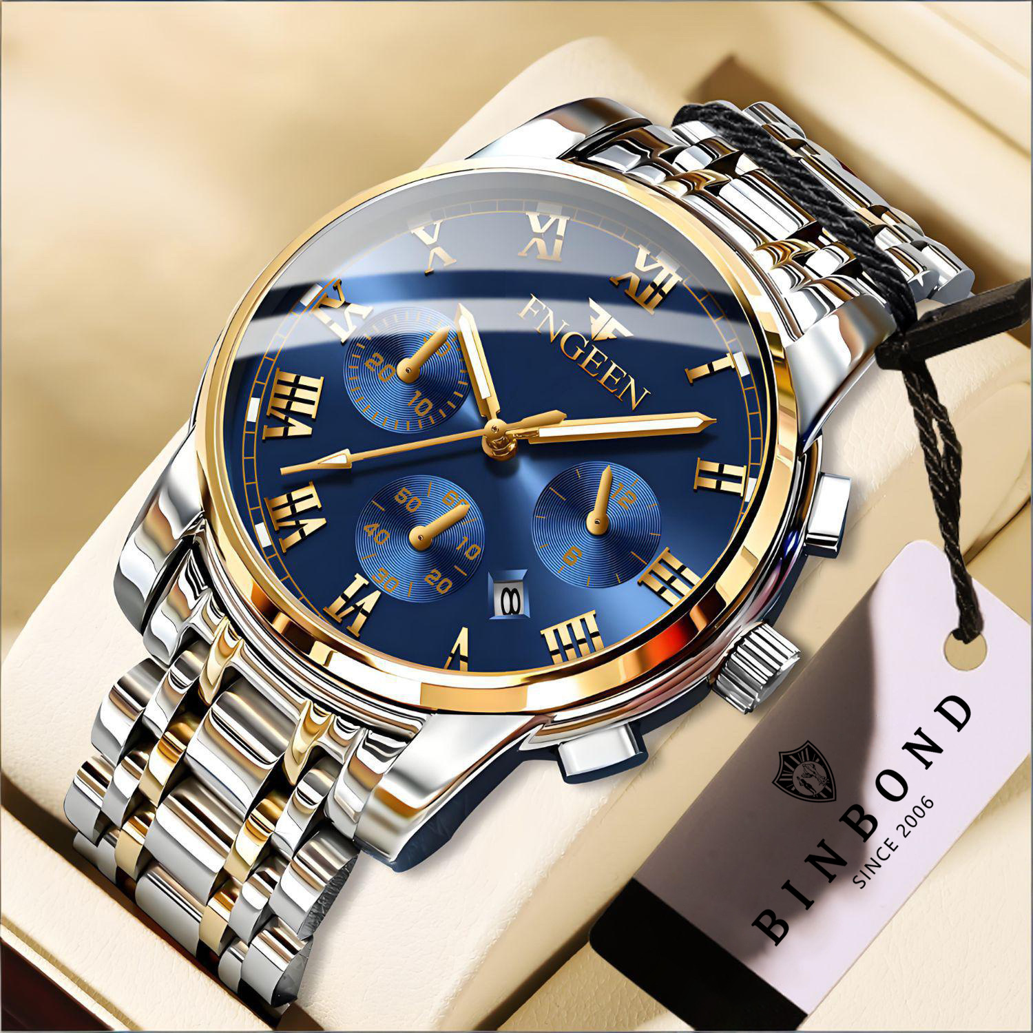 2019 New Fenzun Concept Automatic Mechanical Watch Fashionable Korean Quartz Men's Watch Waterproof Student Men's Watch