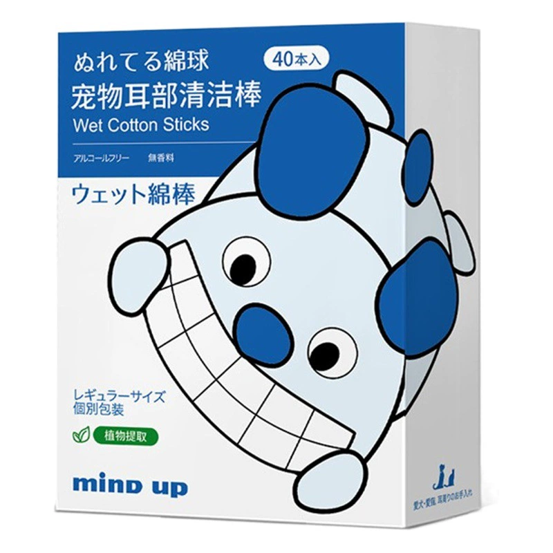 MIND UP Pet Ear Эфирное масло Хлопковая палочка для чистки ушей Пальто для собак и кошек