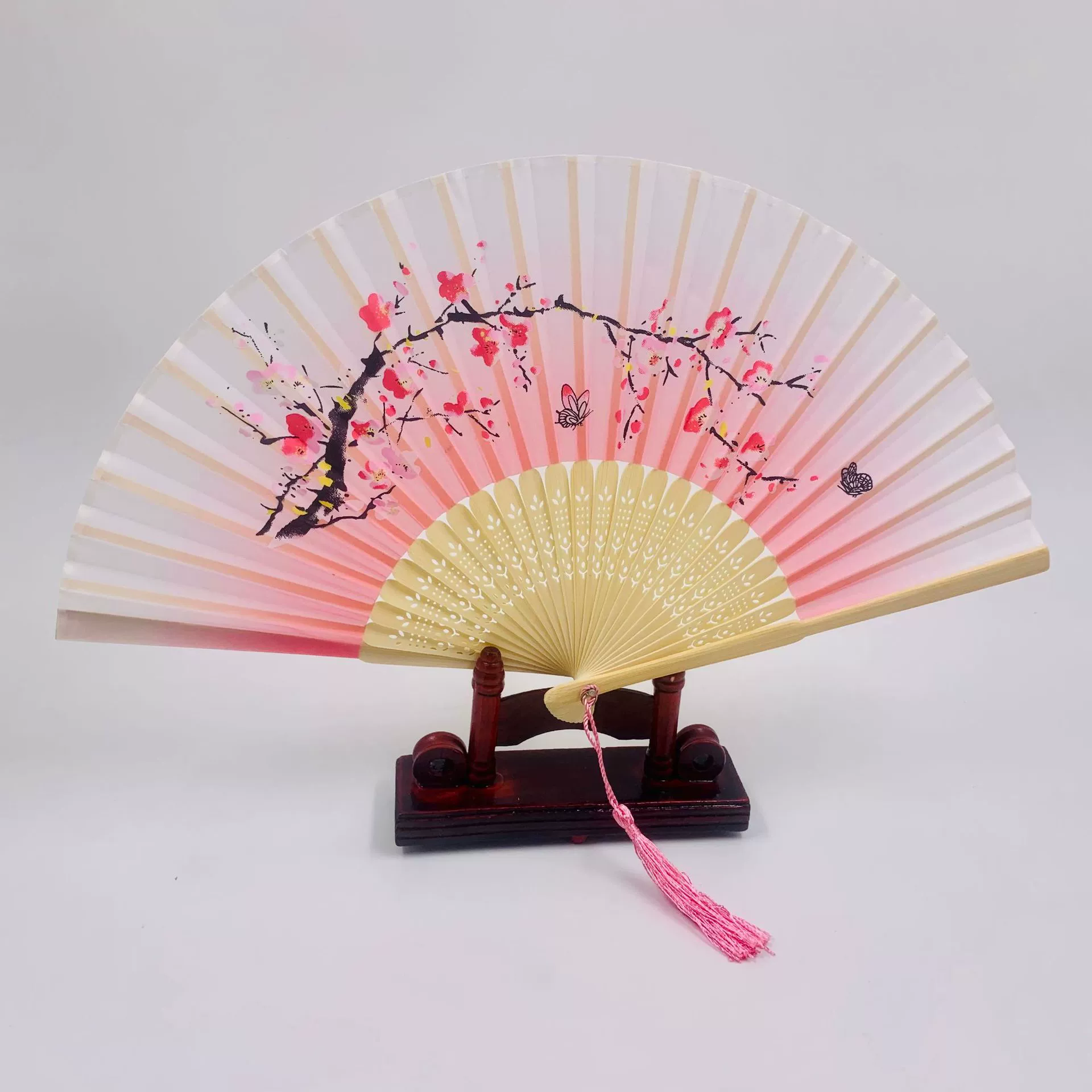 Folding Hand Fan Hanfu Style, Silk-screen Print, High-definition Patterns, Fine Workmanship