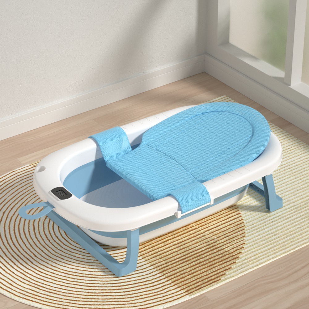 Baños de baño para bebés 0-3 años Baños plegables para bebés Grande para niños de pie Termómetro de baño Transfronterizo Amazon