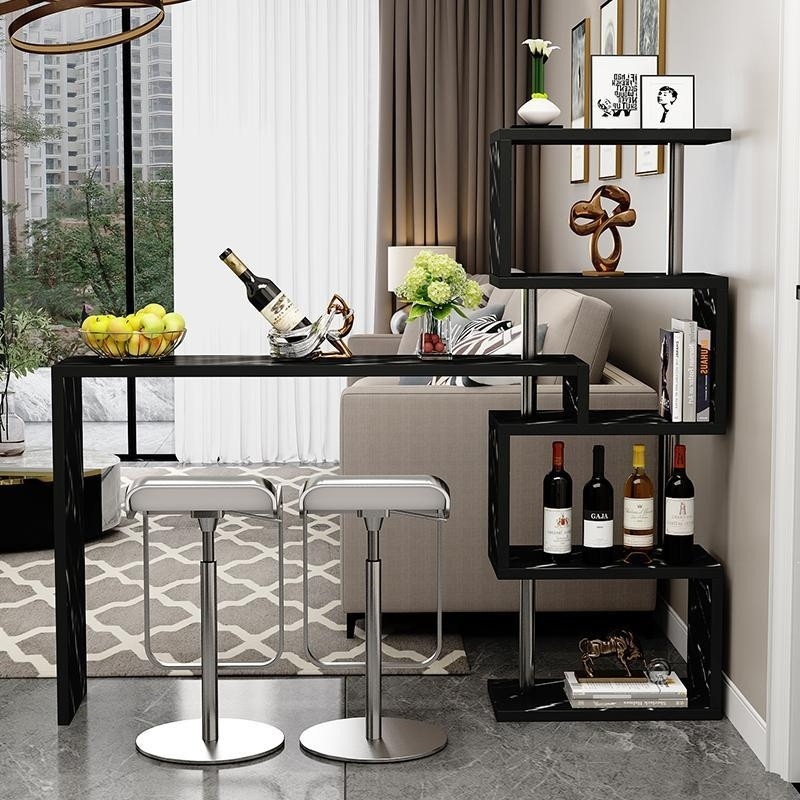 Simple home bar table, small living room bar partition cabinet, new wall-mounted rental house entryway wine cabinet, balcony table