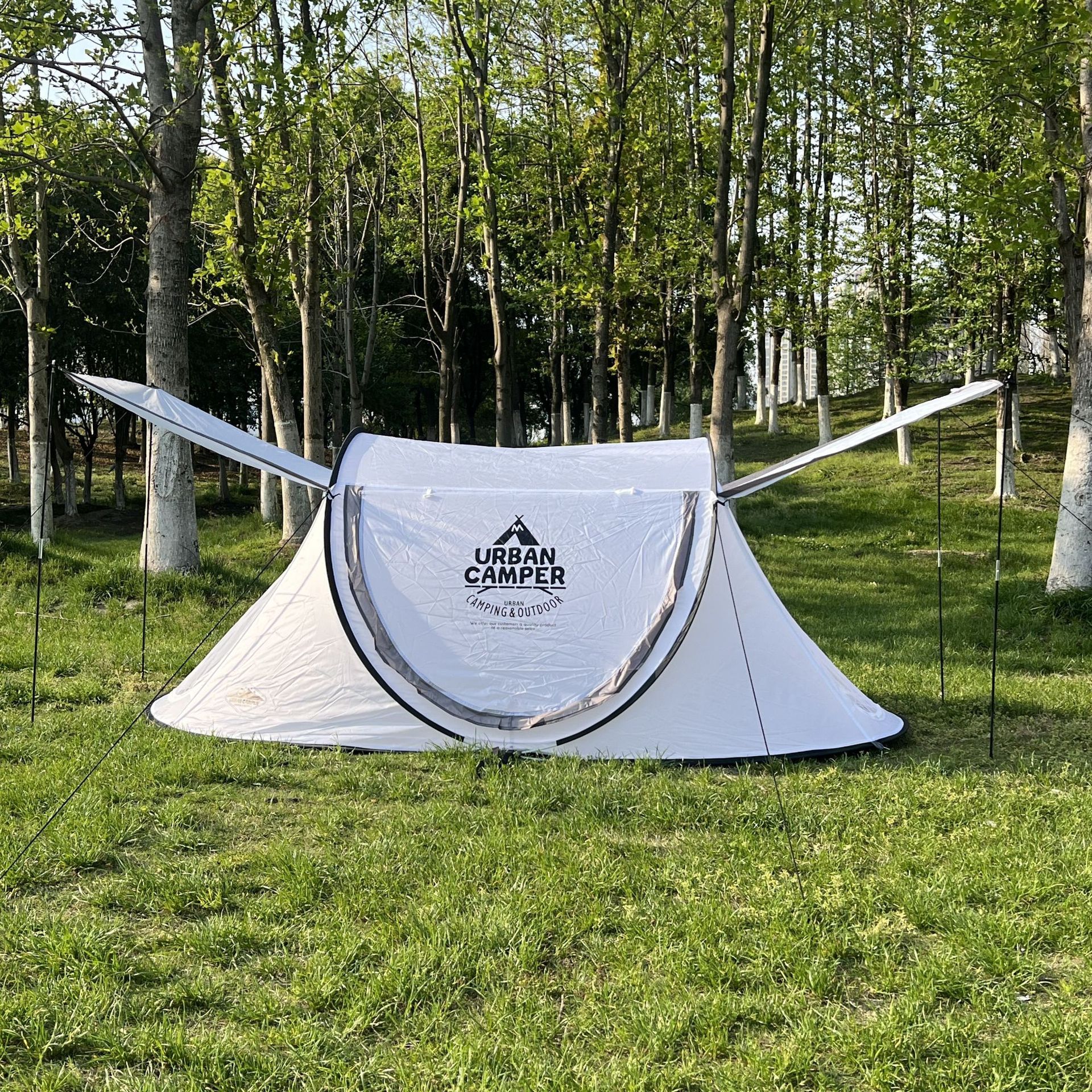 3-5 Person Outdoor Automatic Quick Setup Rainproof Windproof Camping Boat-Shaped Tent Lightweight Quick Open