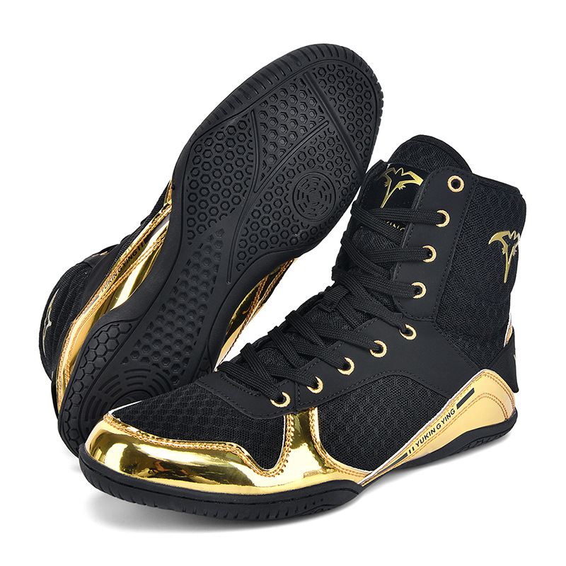 2026 New Men's and Women's Boxing Shoes, Sports Wrestling Shoes, Fighting Training Gym Weightlifting Indoor High-Top Squat Shoes