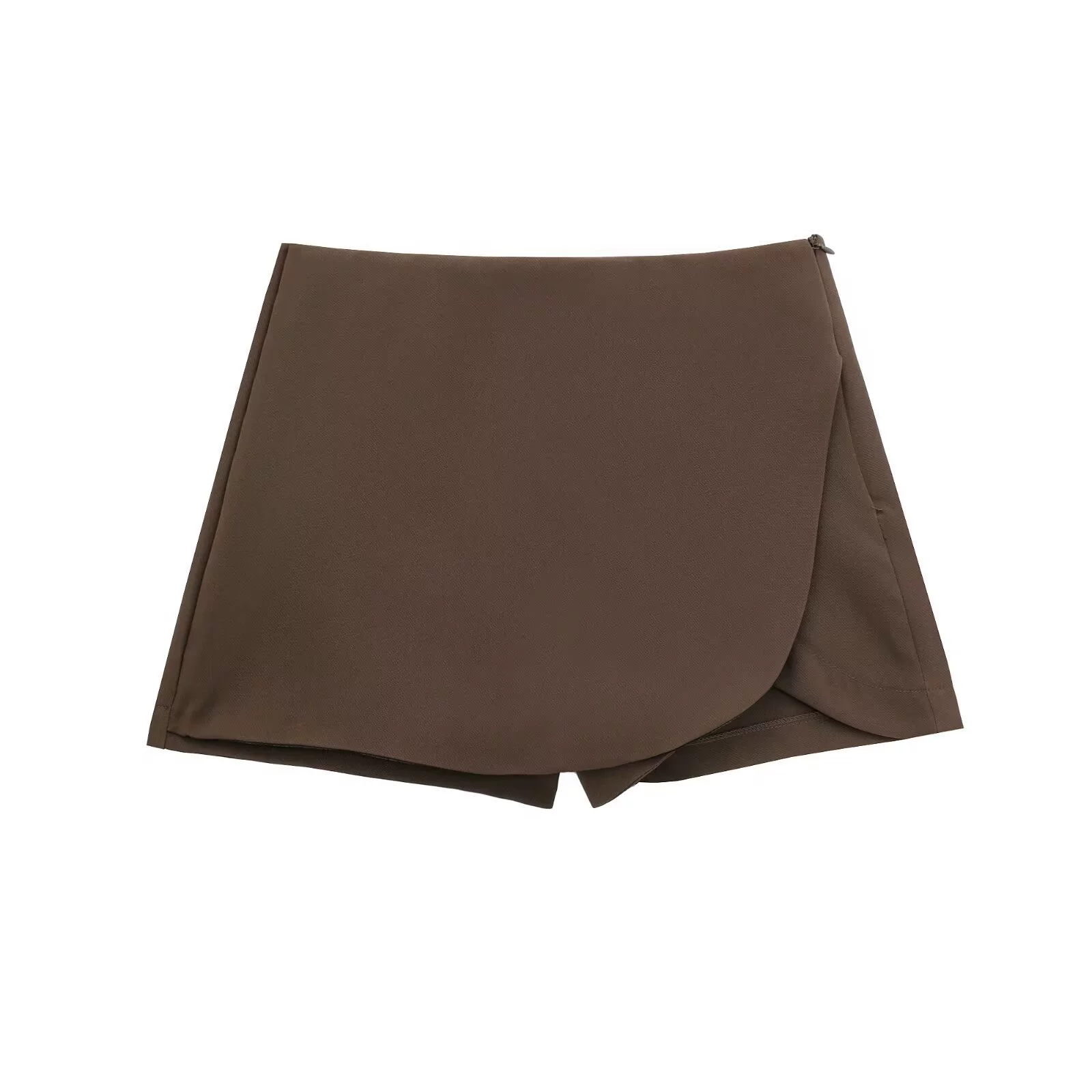 Асимметричная шорты-юбка на высокой талии, европейский стиль, несколько цветов XS–L