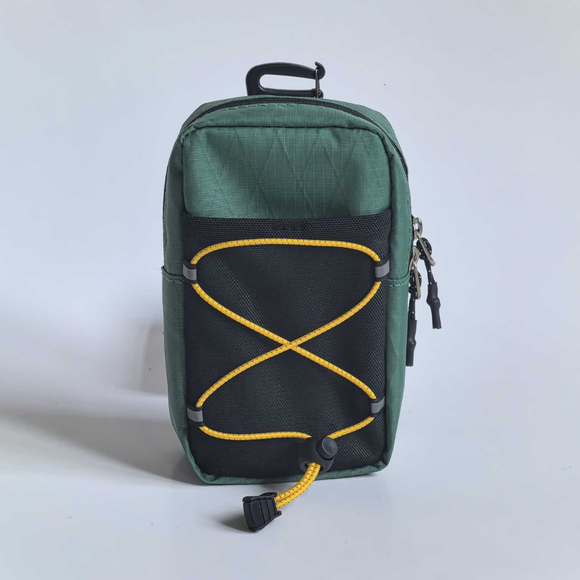 Mobile phone bag x-pac-green (yellow rope)