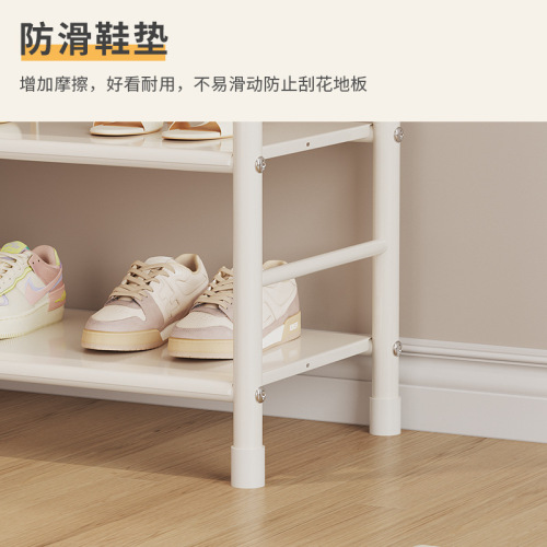 Simple shoe rack door home dormitory iron metal shoe rack multifunctional shoe cabinet economical metal panel shoe cabinet