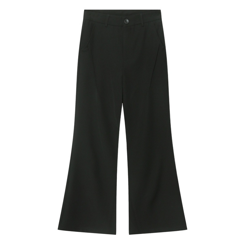 MTLClothes ropa de Hombre | 2023 verano nuevo estilo de Hong Kong retro cintura alta suelta micro-pull de cercanías pantalones de traje casual