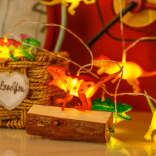 跨境货源led恐龙挂件彩灯玩具氛围灯装饰室内布置电池灯串批发