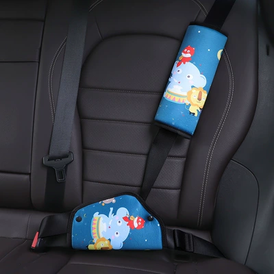 Children's Safety Belt Adjustment Seat belt shoulder pad - animal-party-thickened-shoulder-pads-belly-plate
