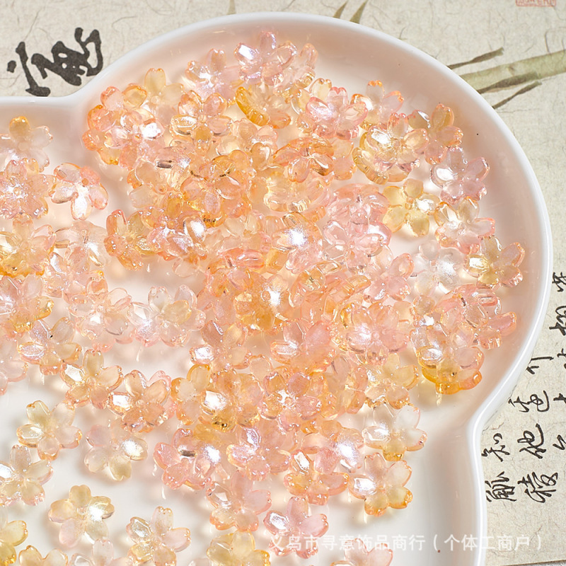 ブレスレット人気の釉薬花 10 ミリメートル 5 花びら桜手作り古代スタイルのヘアピン韓服 diy ジュエリーアクセサリー|undefined