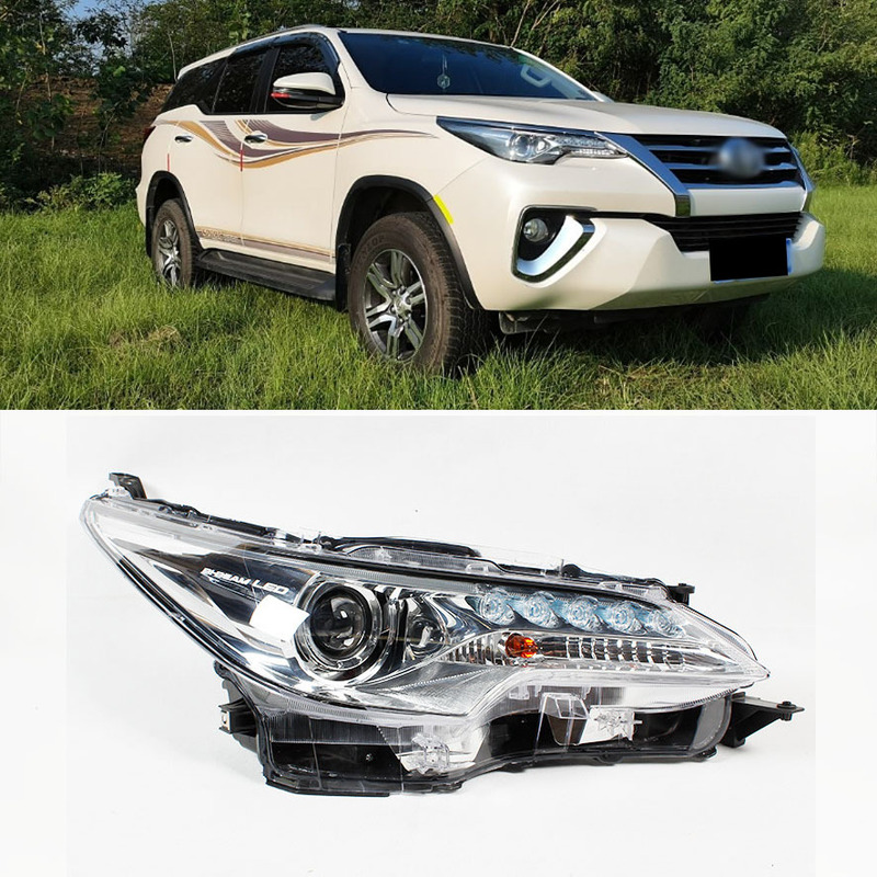 Suitable for Toyota Fortuner 2016 Suv High-End Headlight Assembly Transcender Front Lighting Headlight