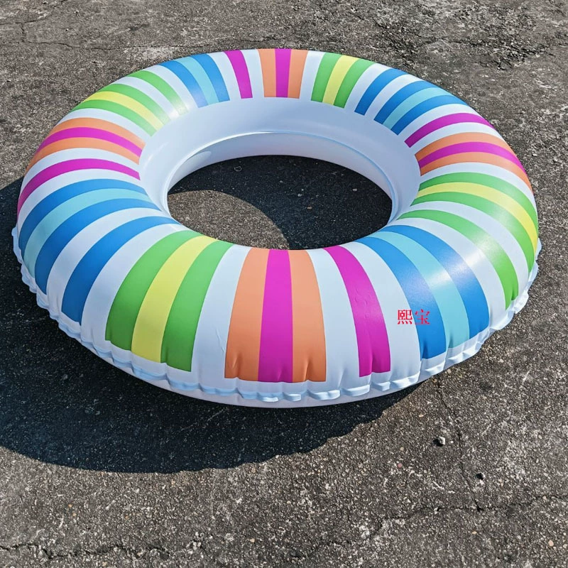 Производитель: индивидуальный ПВХ надувной радужный круг для плавания, детский утолщенный круг с односторонней печатью, спасательный круг.